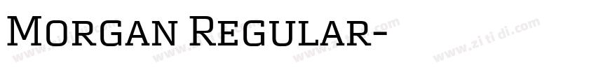 Morgan Regular字体转换